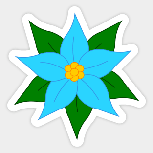 Poinsettia Sticker